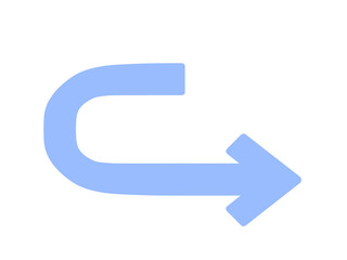 シンプル次へアイコン（ブルー）