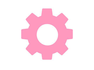 シンプル設定アイコン（ピンク）