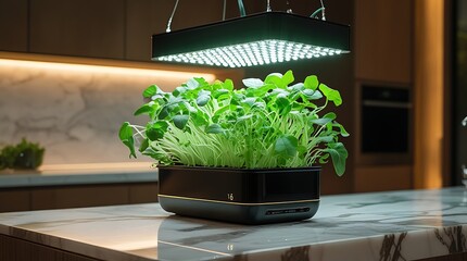 LED-Powered Indoor Farming Appliance – Innovative Green Technology for Homes