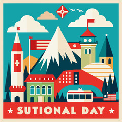 Abstract geometric pattern with clean lines and bold shapes