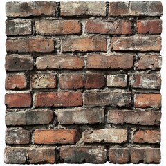 Obraz premium Aged brick wall texture, interior design, close up, background of distressed brick