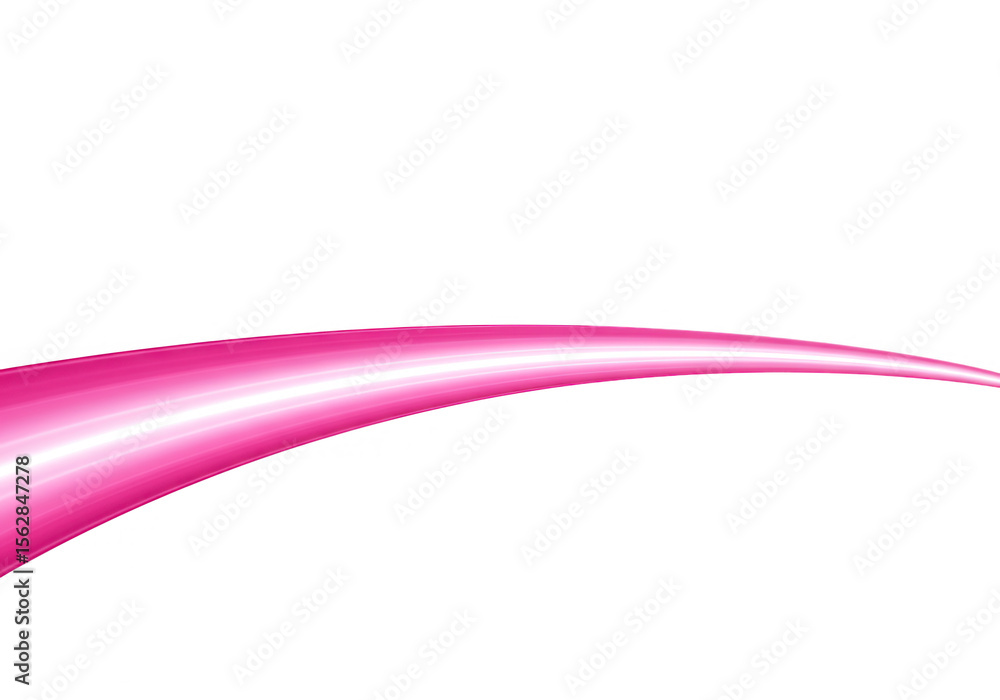 Poster a pink abstract wave flows across a transparent background, creating a dynamic and artistic design e