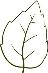 Doodle Fall Leaf Illustration 