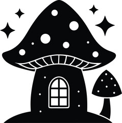 Mushroom Shaped Fantasy House