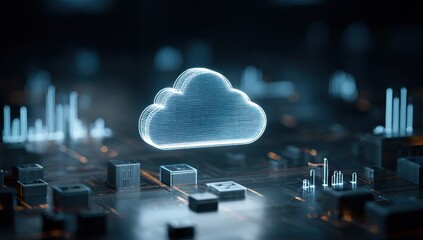 Holographic cloud on a digital circuit board