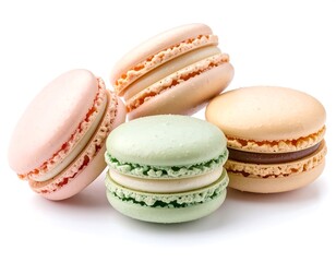 Obraz premium Assorted Macarons in Pastel Colors