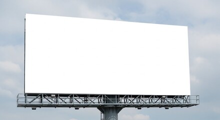 Fototapeta premium blank billboard against blue sky