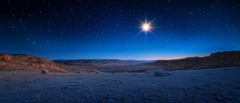 Starry Desert Night, Guiding Star