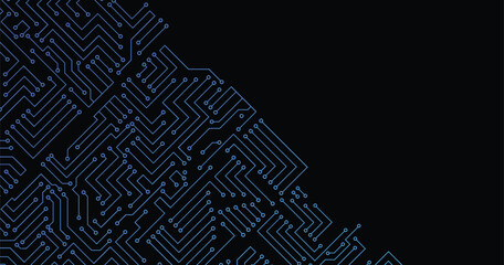 Circuit board background. Vector electronic background.