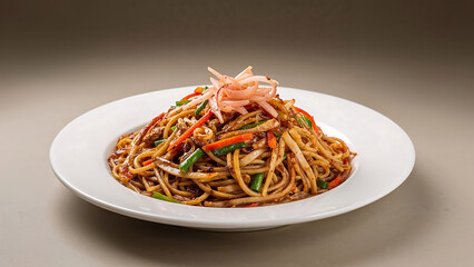 stir fried noodles with shrimp