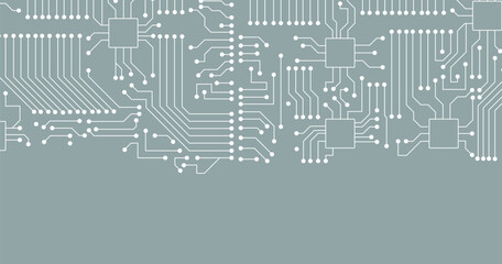 Circuit board background. Vector electronic background.