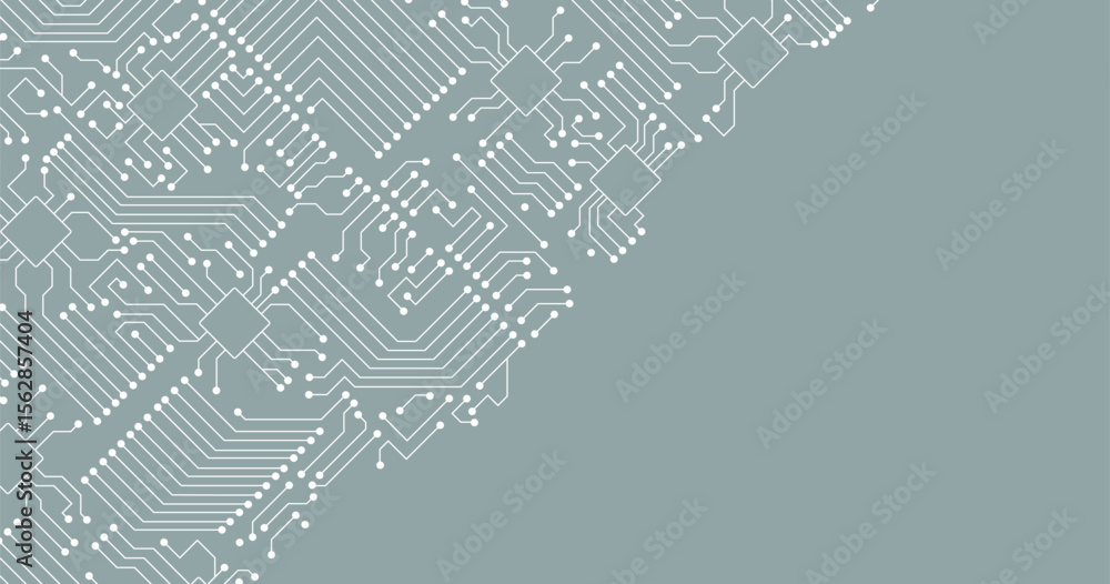 Poster Circuit technology background with hi-tech digital data connection system
