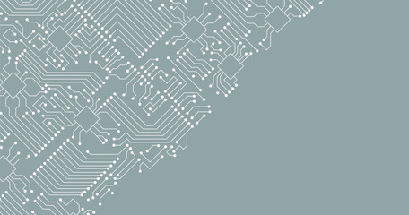 Circuit technology background with hi-tech digital data connection system