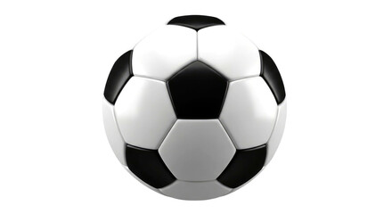 Fototapeta premium Classic Black and White Soccer Ball: A Timeless Image of the Beautiful Game