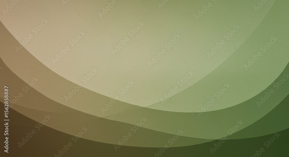 Poster abstract serenity: a simple graphic design, showcasing curved lines and a gradient of soft, earthy t