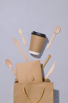 Eco-Friendly Biodegradable Tableware and Cup with Shopping Bag