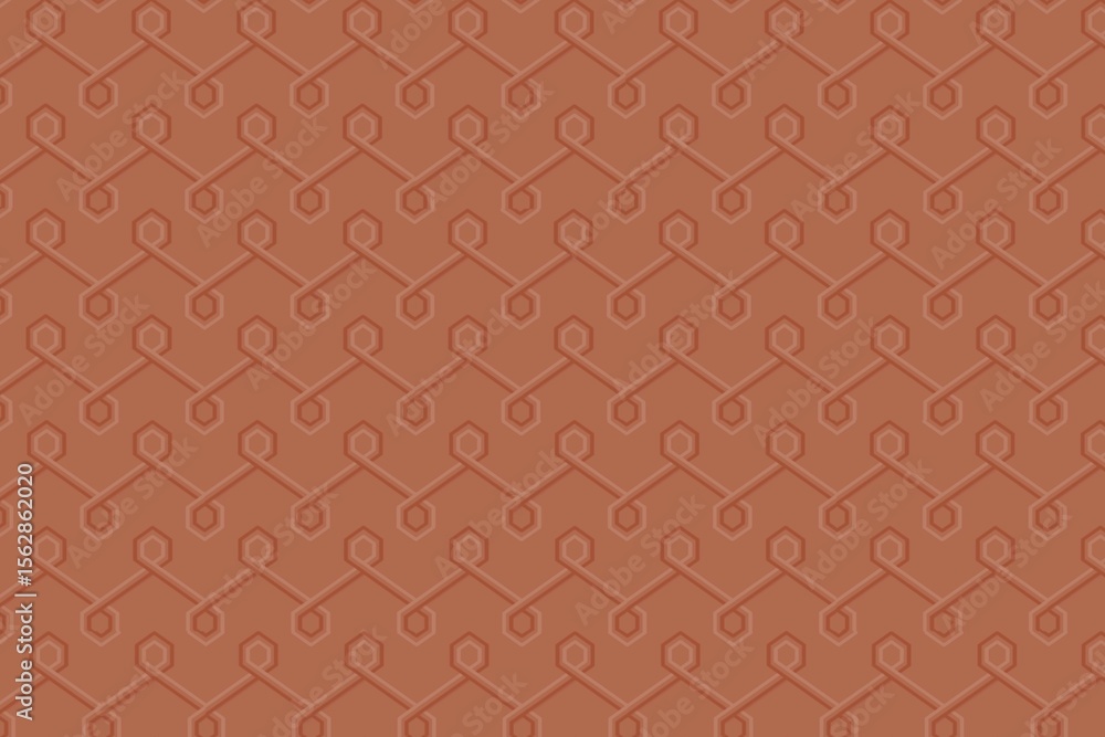 Poster hexagonal lattice pattern is being shown in flat style with nodes and lines, transparent background