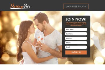 Subscription form on dating site