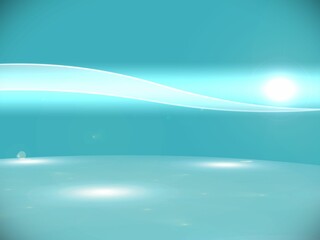 Futuristic bright blue background