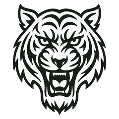 Fototapeta premium tiger head vector