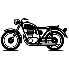 Fototapeta premium motorcycle on white background