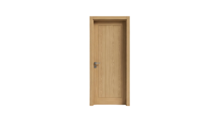 Elegant Light Oak Wood Door: Modern Interior Design and Architecture