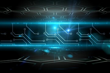 Technological glowing background