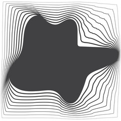 Square shape with gradient line modern, logo, science, future, digital