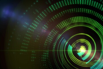 Digitally generated spiral light design