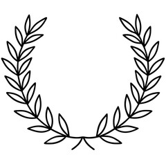 laurel wreath vector