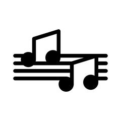 music glyph icon