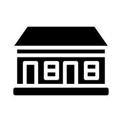 school glyph icon