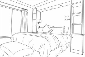 Illustrative image of bedroom