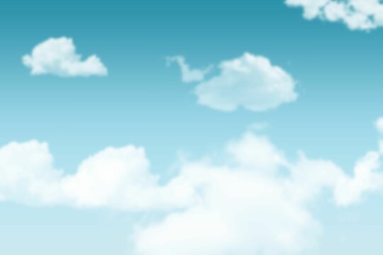Fototapeta Sky with clouds on sunny day