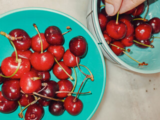 Fresh Cherries, flash food
