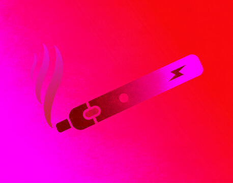 Minimalistic Vape Pen Illustration 