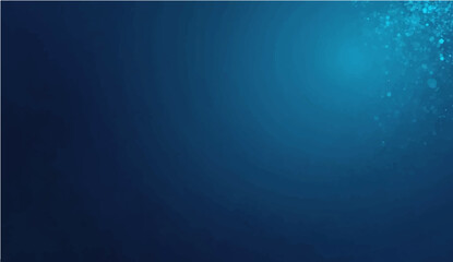 Abstract blue background with glowing stars in a cosmic night sky