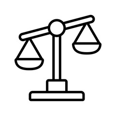 Scales icon vector. Law scale icon. Scales vector icon. Justice