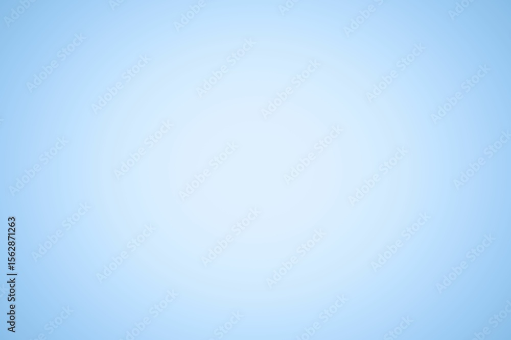 Poster light blue gradient is filling center of frame in flat design style with smooth color transition