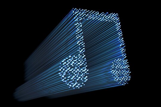 Music note against black background
