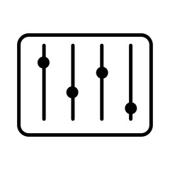 Music equalizer signs vector design. Volume mark. flat icon for apps and websites