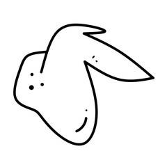 BBQ meat icon vector