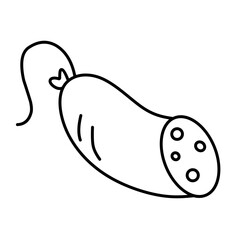 BBQ meat icon vector