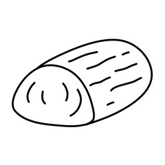 BBQ meat icon vector