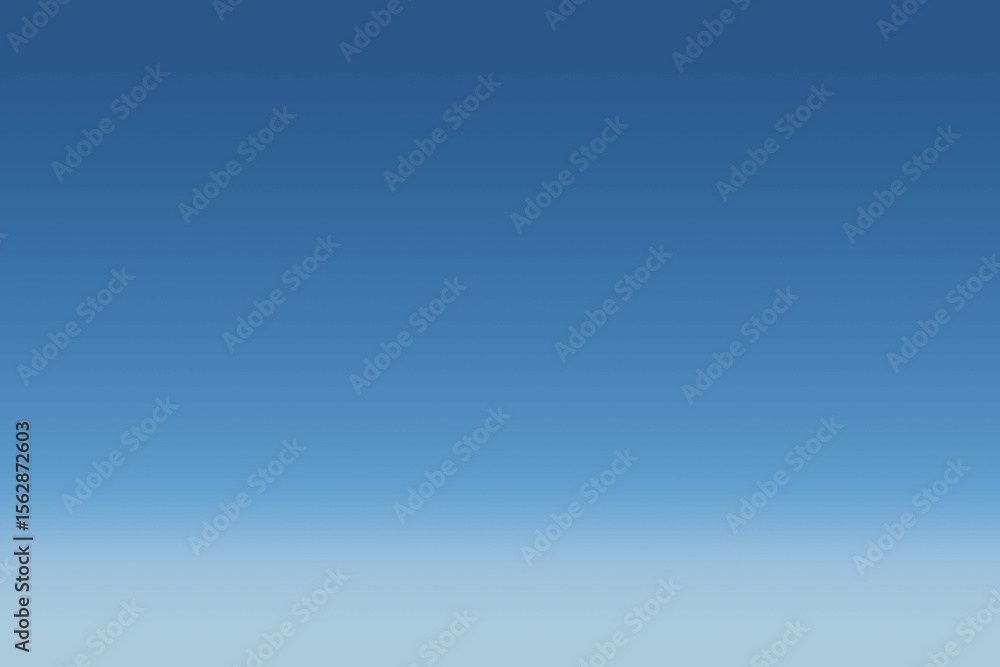 Poster blue gradient sky is stretching across canvas in flat design and showing smooth color transition