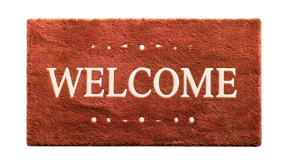 Doormat isolated on transparent background. Png