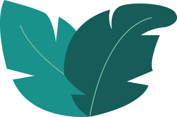 Floral Bush Flat Illustration Element