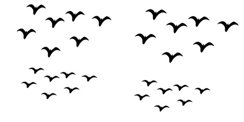 Flying Birds Vector And Illustration. Eps 10