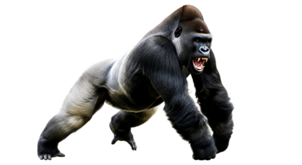 A Majestic Silverback Gorilla: Power, Strength, and Wildness in Nature