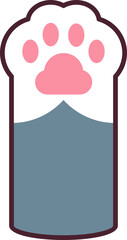 Cute Cartoon Cat Paw Element